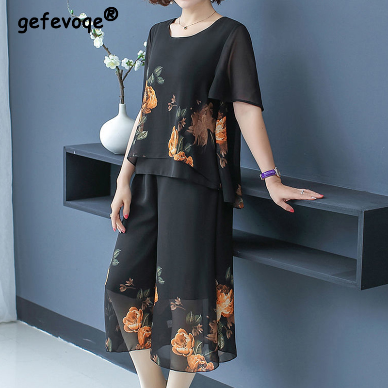 Romper Floral Print - Elegante Mode Bloemenprint Kant Korte Sets