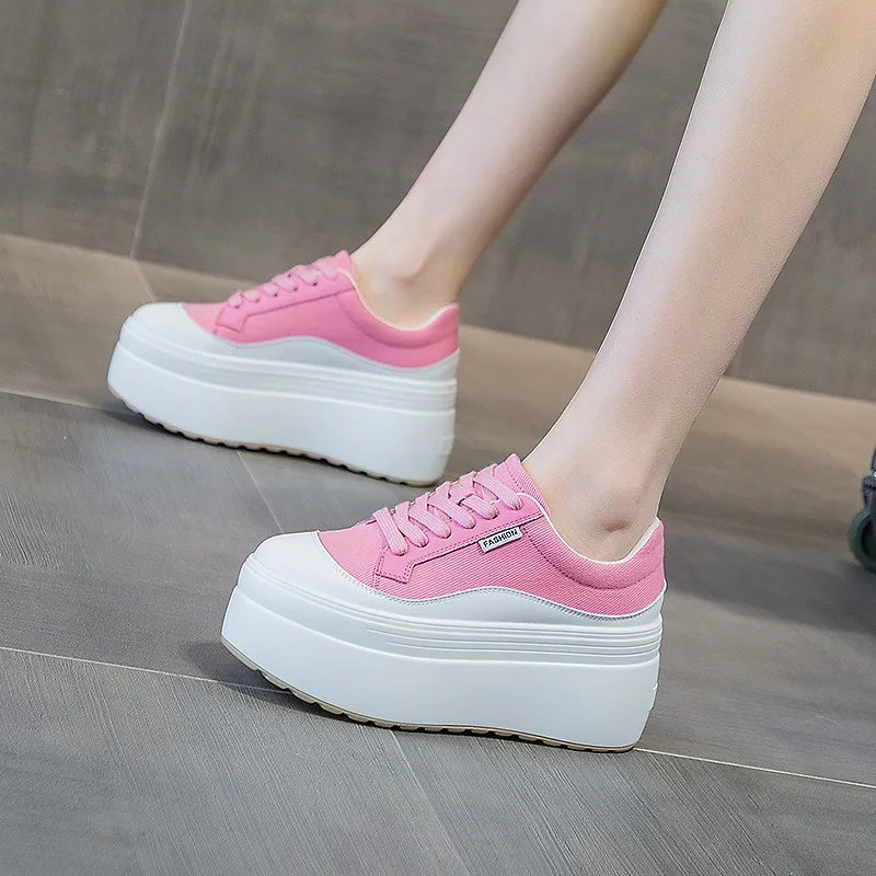 8 cm Nieuwe Canvas Echt Leer V - Wedge Espadrille Women recensie en prijs