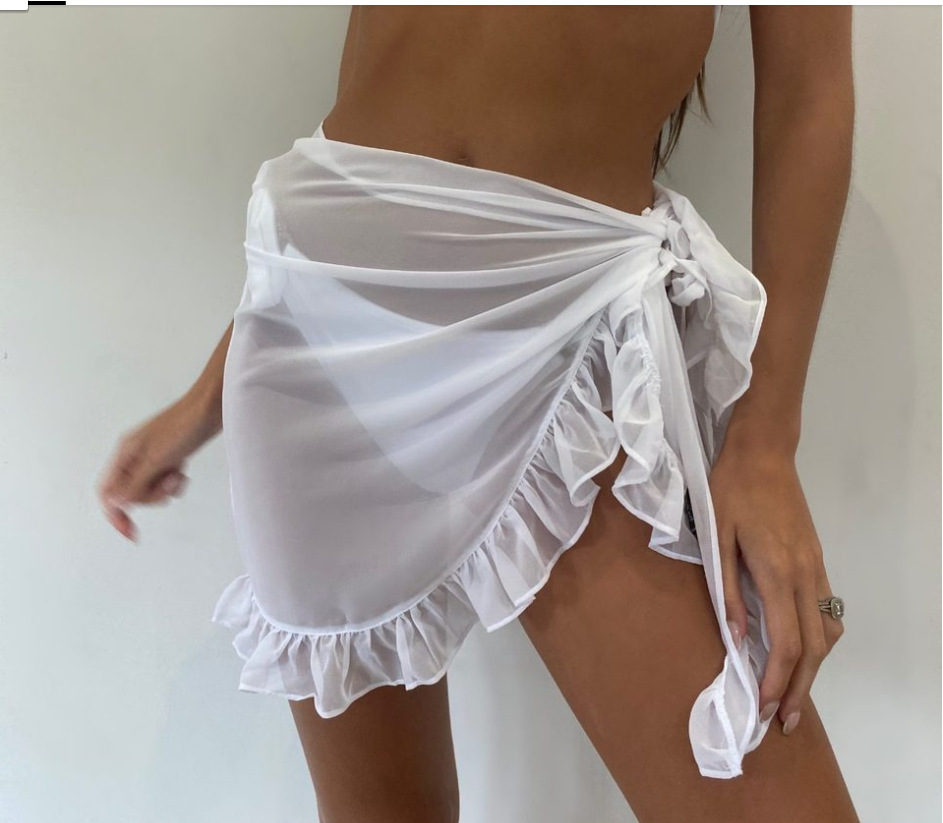 6 kleuren Ruffle Bikini Cover  - Cover Up Kaftan recensie en prijs