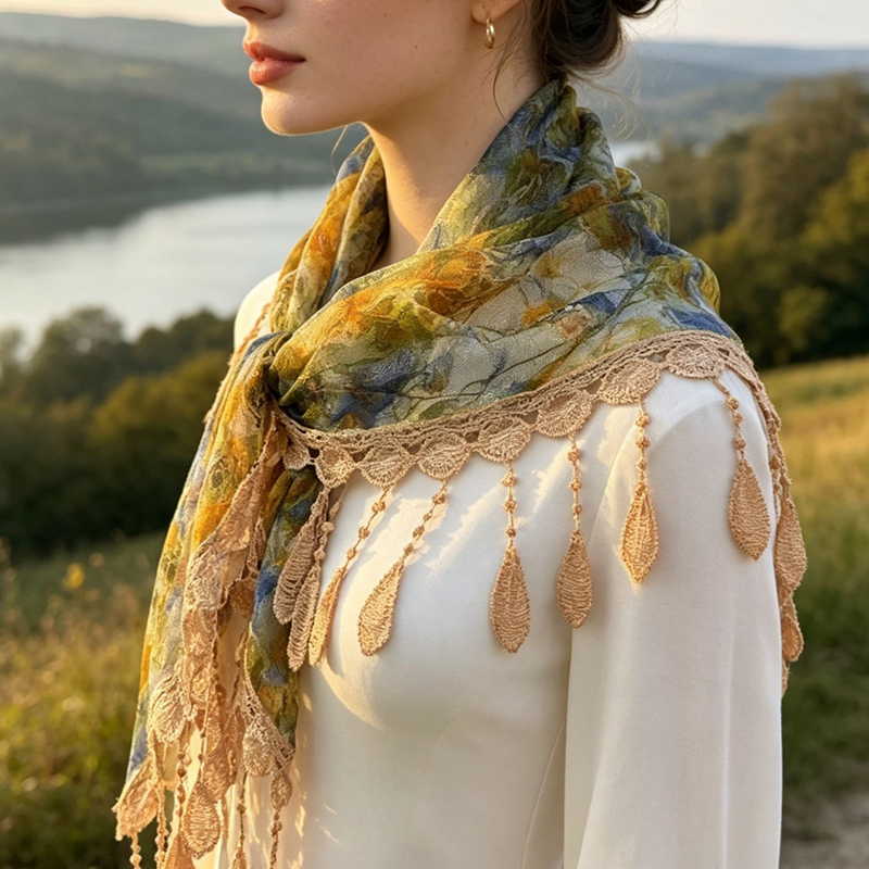 Vintage bloemenkant holle kwas - Cover Up Kaftan recensie en prijs