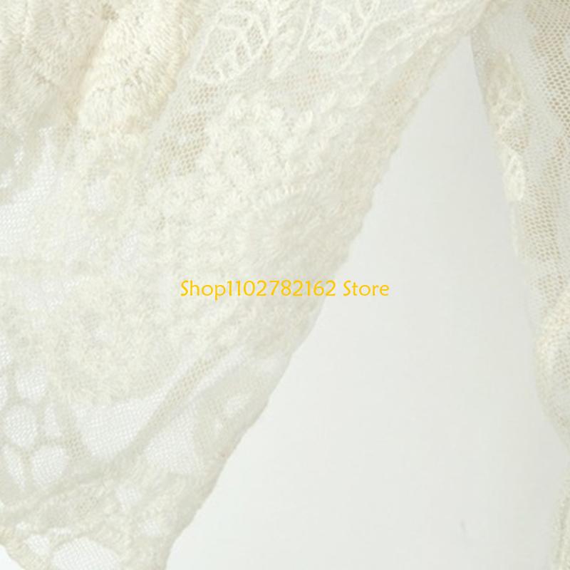547B Dames kanten open voorkan - Kimono Sheer Floral recensie en prijs