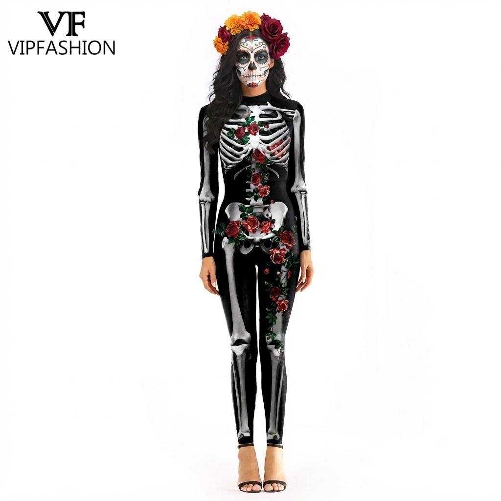 VIP FASHION Dames Halloween Da - Romper Floral Print recensie en prijs