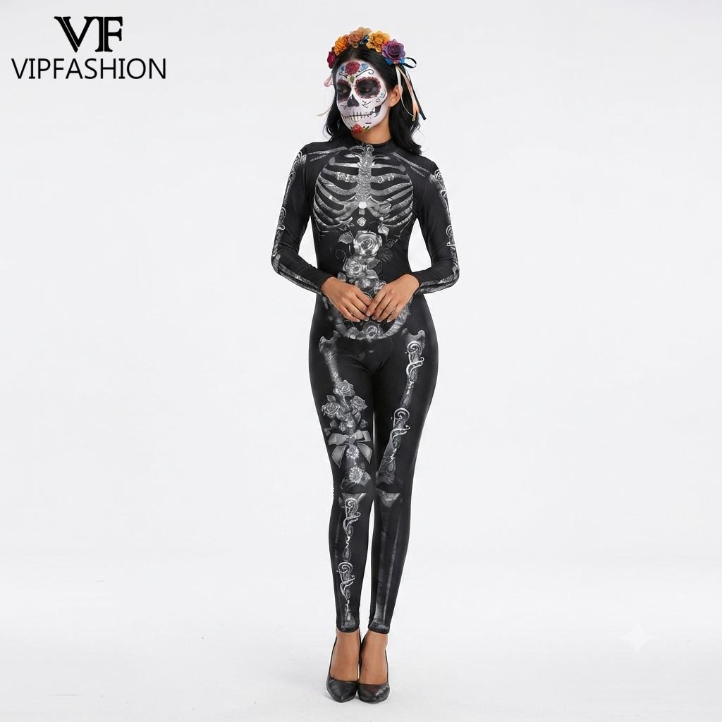 VIP FASHION Dames Halloween Da - Romper Floral Print recensie en prijs